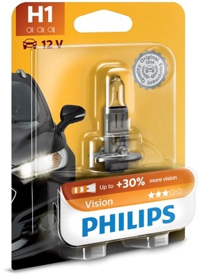 12258 PRB1 Bec PHILIPS H1 12v 55w +30% Luminozitate Vision PHILIPS 