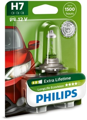 12972 LLECOB1 Bec PHILIPS H7 12v55w Longlife Ecovision PHILIPS 
