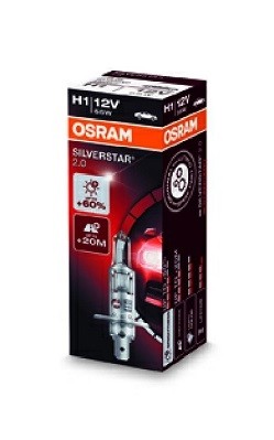64150SV2 Bec OSRAM H1 12v55w Silverstar2 60% OSRAM 