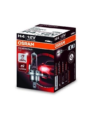 64193NBS Bec OSRAM H4 12v 60/55w NIGHT BREAKER SILVER 100% OSRAM 