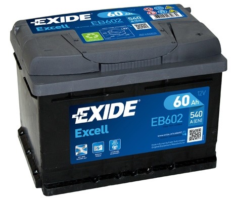 EB602 Baterie EXIDE Excell 60ah 520A EXIDE 
