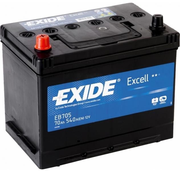 EB705 Baterie EXIDE Asia Excell 12v 70ah 540A EXIDE 