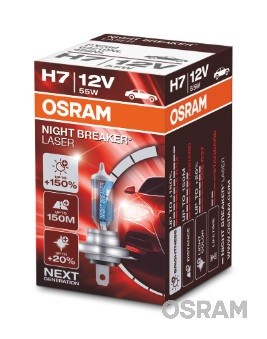 64210NL Bec OSRAM 12v55w H7 NIGHTBREAKER LASER (150%) OSRAM 