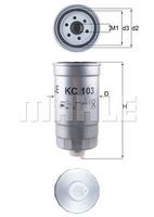 KC 103 filtru combustibil MAHLE 