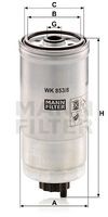 WK 853/8 filtru combustibil MANN-FILTER 