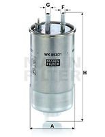 WK 853/21 filtru combustibil MANN-FILTER 