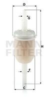 WK 31/2 (10) filtru combustibil MANN-FILTER 