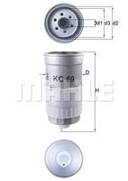 KC 69 filtru combustibil KNECHT 