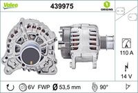 439975 Generator / Alternator VALEO 