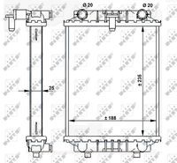 59183 Radiator, racire motor NRF 