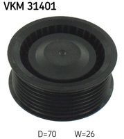 VKM 31401 Rola ghidare/conducere, curea transmisie SKF 