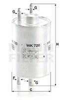 WK 720 filtru combustibil MANN-FILTER 