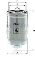 WK 8051 filtru combustibil MANN-FILTER 