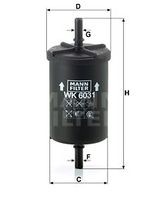 WK 6031 filtru combustibil MANN-FILTER 