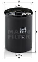P 945 x filtru combustibil MANN-FILTER 