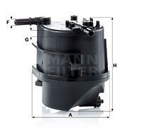 WK 939 filtru combustibil MANN-FILTER 