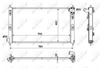 53906 Radiator, racire motor NRF 