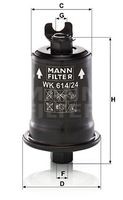 WK 614/24 x filtru combustibil MANN-FILTER 