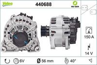 440688 Generator / Alternator VALEO 