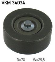 VKM 34034 Rola ghidare/conducere, curea transmisie SKF 