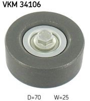 VKM 34106 Rola ghidare/conducere, curea transmisie SKF 