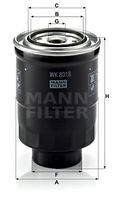 WK 8018 x filtru combustibil MANN-FILTER 