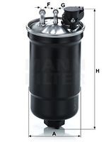 WK 11 027 filtru combustibil MANN-FILTER 