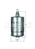 KL 19 filtru combustibil MAHLE 