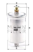 WK 845 filtru combustibil MANN-FILTER 