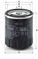 WK 716 filtru combustibil MANN-FILTER 