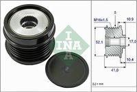 535 0272 10 Sistem roata libera, generator INA 