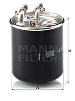 WK 820/2 x filtru combustibil MANN-FILTER 