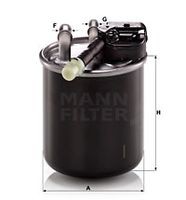 WK 820/17 filtru combustibil MANN-FILTER 