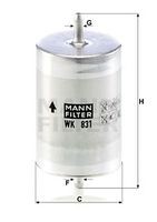WK 831 filtru combustibil MANN-FILTER 