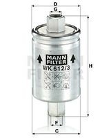 WK 612/3 filtru combustibil MANN-FILTER 