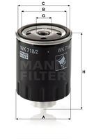 WK 718/2 filtru combustibil MANN-FILTER 