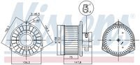 87531 Ventilator, habitaclu NISSENS 