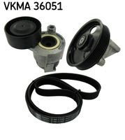 VKMA 36051 Set curea transmisie cu caneluri SKF 