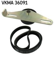 VKMA 36091 Set curea transmisie cu caneluri SKF 