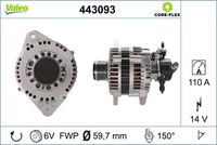 443093 Generator / Alternator VALEO 