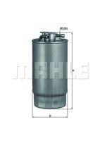 KL 160/1 filtru combustibil MAHLE 