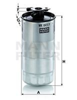 WK 841/1 filtru combustibil MANN-FILTER 