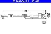 83.7807-0412.3 Furtun frana ATE 