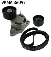 VKMA 36097 Set curea transmisie cu caneluri SKF 