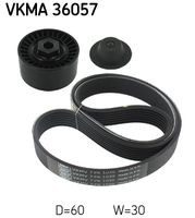 VKMA 36057 Set curea transmisie cu caneluri SKF 
