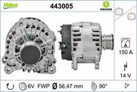 443005 Generator / Alternator VALEO 