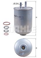 KL 485/16D filtru combustibil KNECHT 