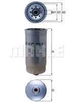 KC 161 filtru combustibil MAHLE 