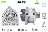 440036 Generator / Alternator VALEO 