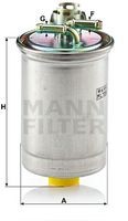WK 823 filtru combustibil MANN-FILTER 